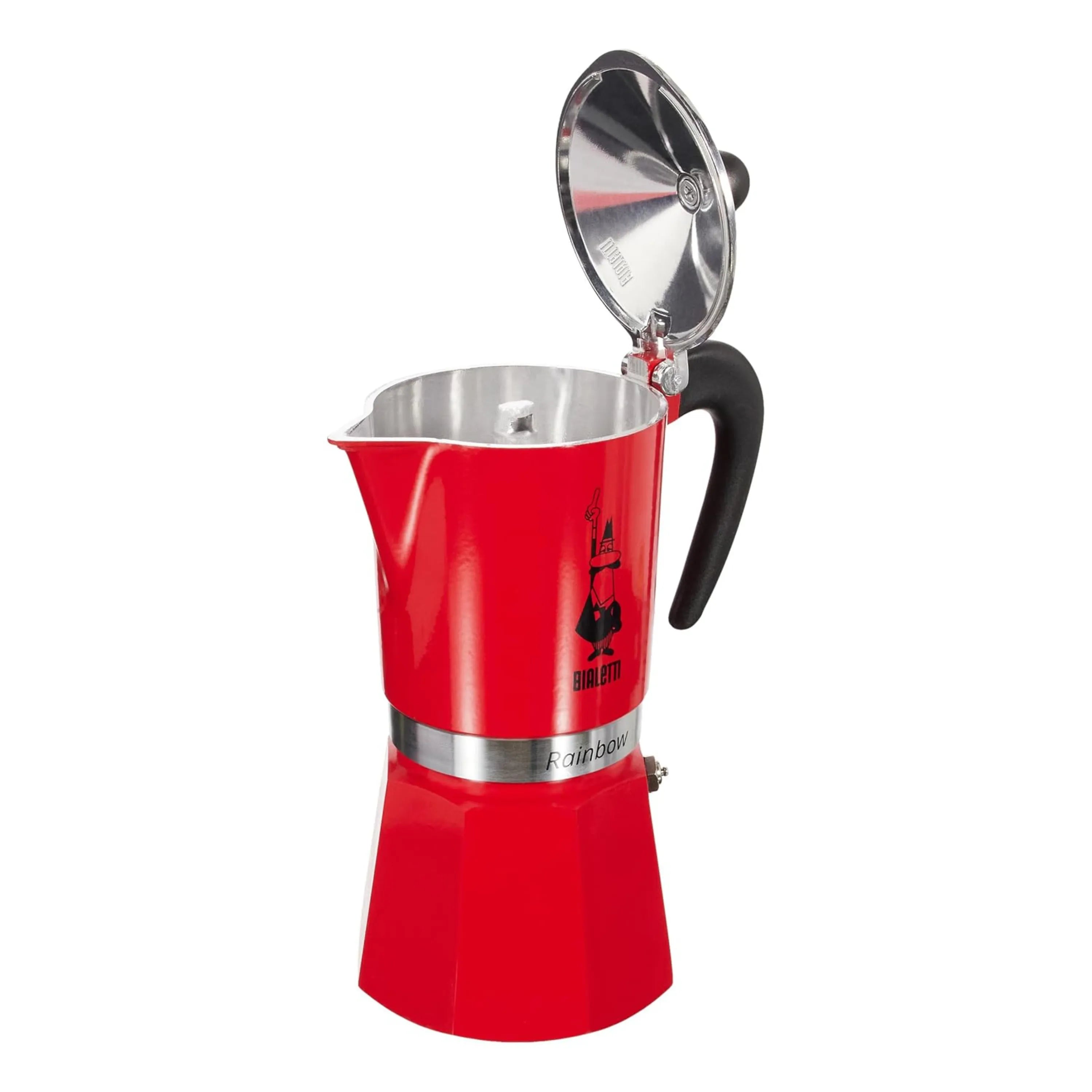 Bialetti Rainbow Red Colored Coffee Maker