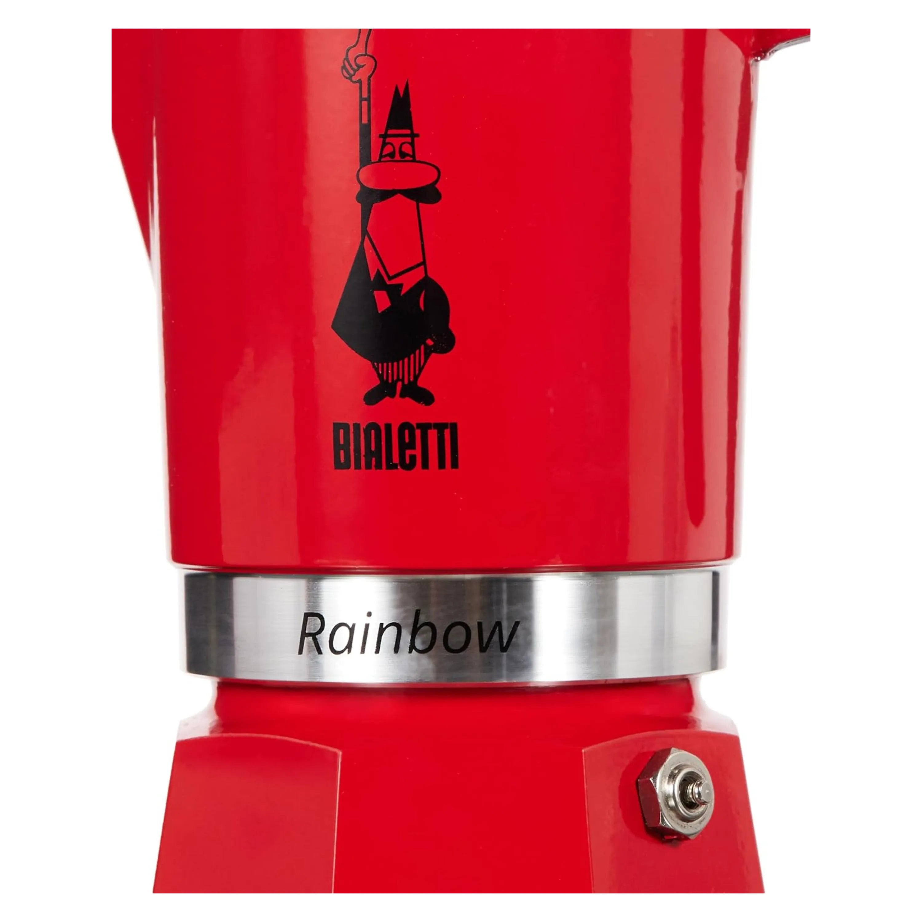 Bialetti Rainbow Red Colored Coffee Maker