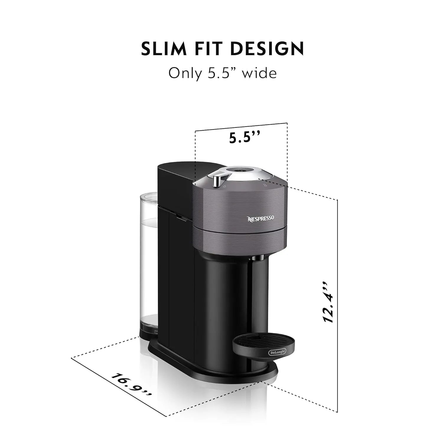 Nespresso Vertuo Next Coffee Machine By Delonghi in black Colour | Open Box