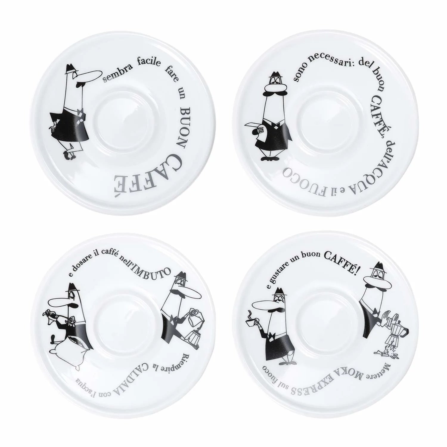 BIALETTI - SET 4 TAZZINE MOKA CAROSELLO - Y0TZ033