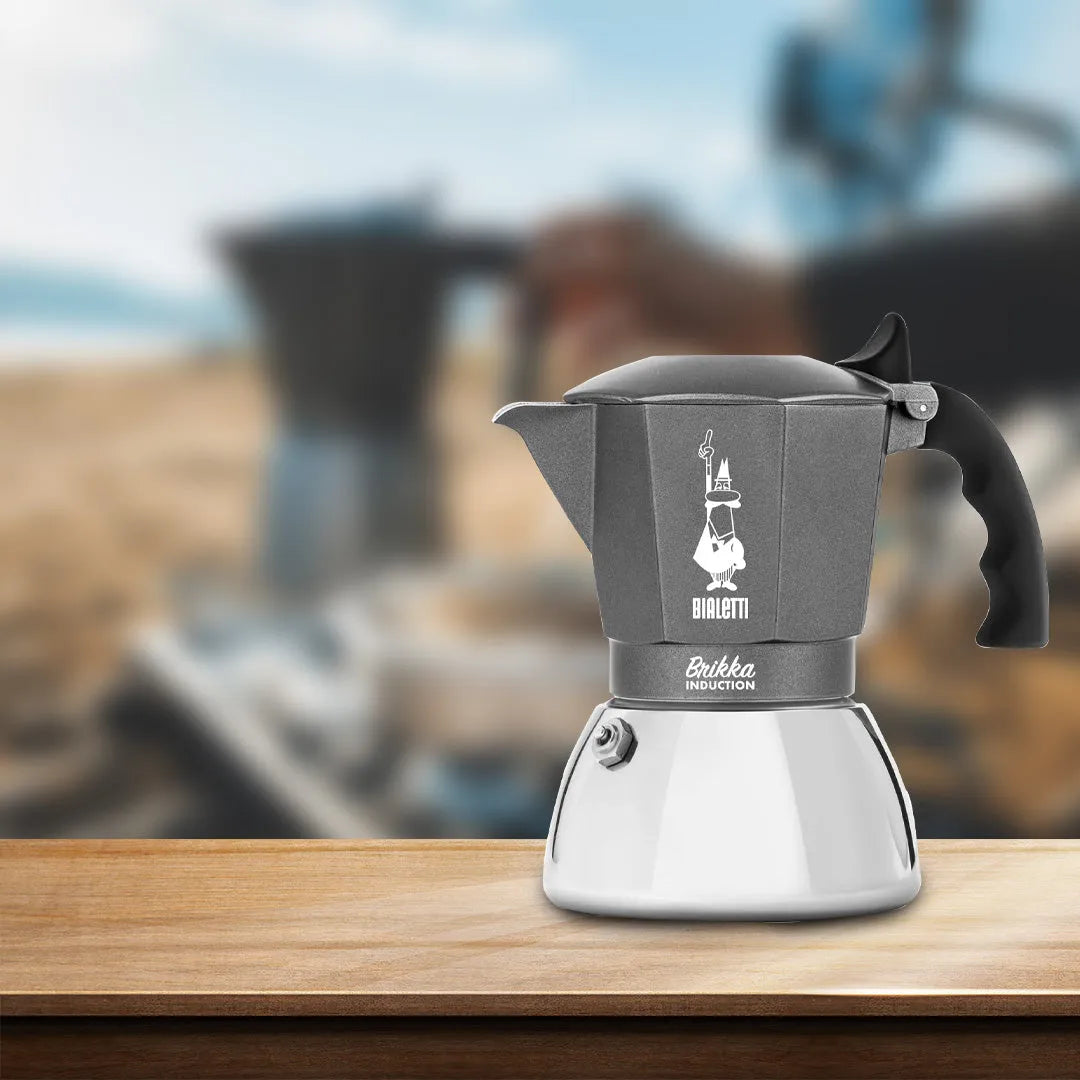 Bialetti Brikka Induzione  4 Cups Aluminium Stovetop Coffee Maker