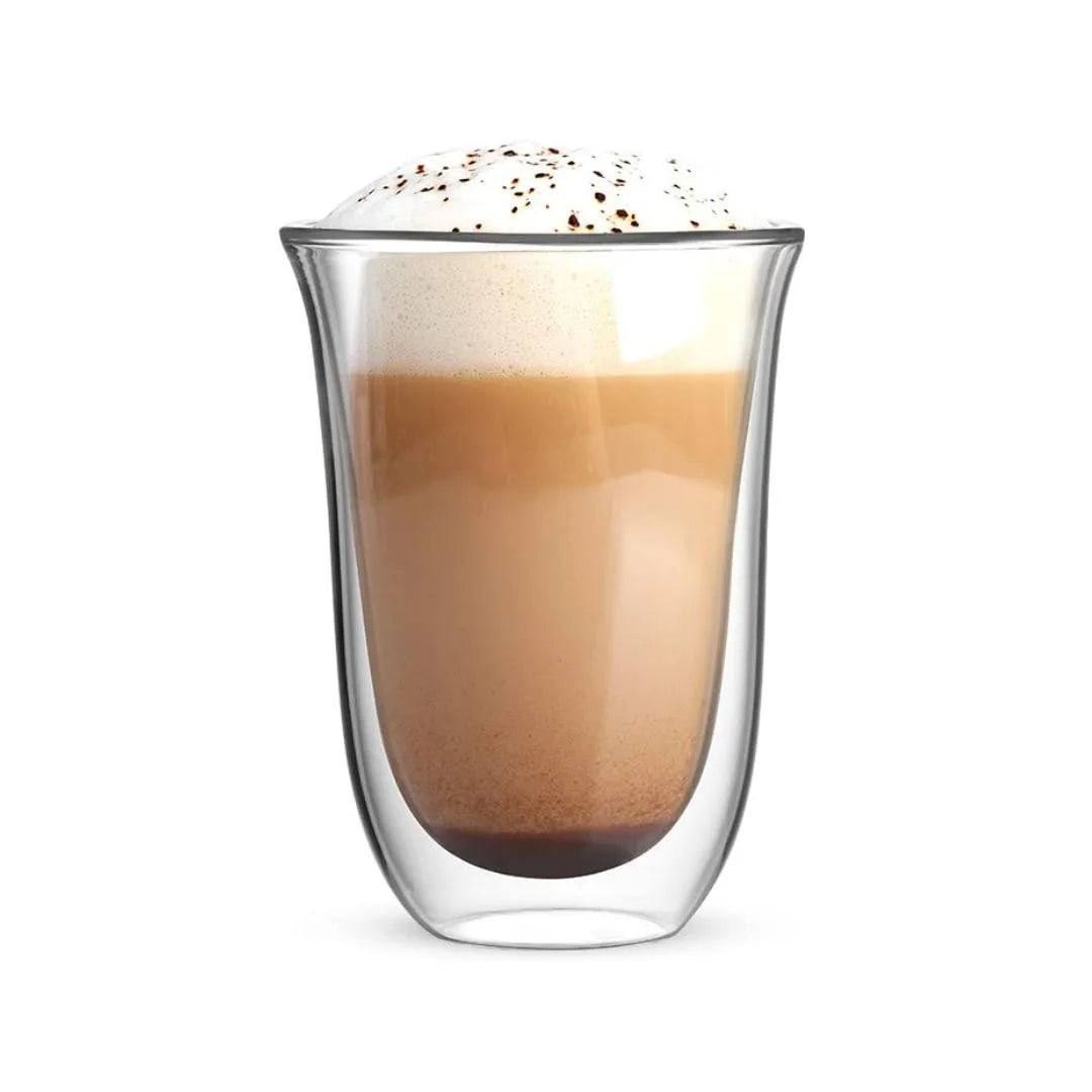 Bialetti Florence Double Wall Glass Heat Resistant Glass 10.1 fl oz (300 ml) Pack of 2