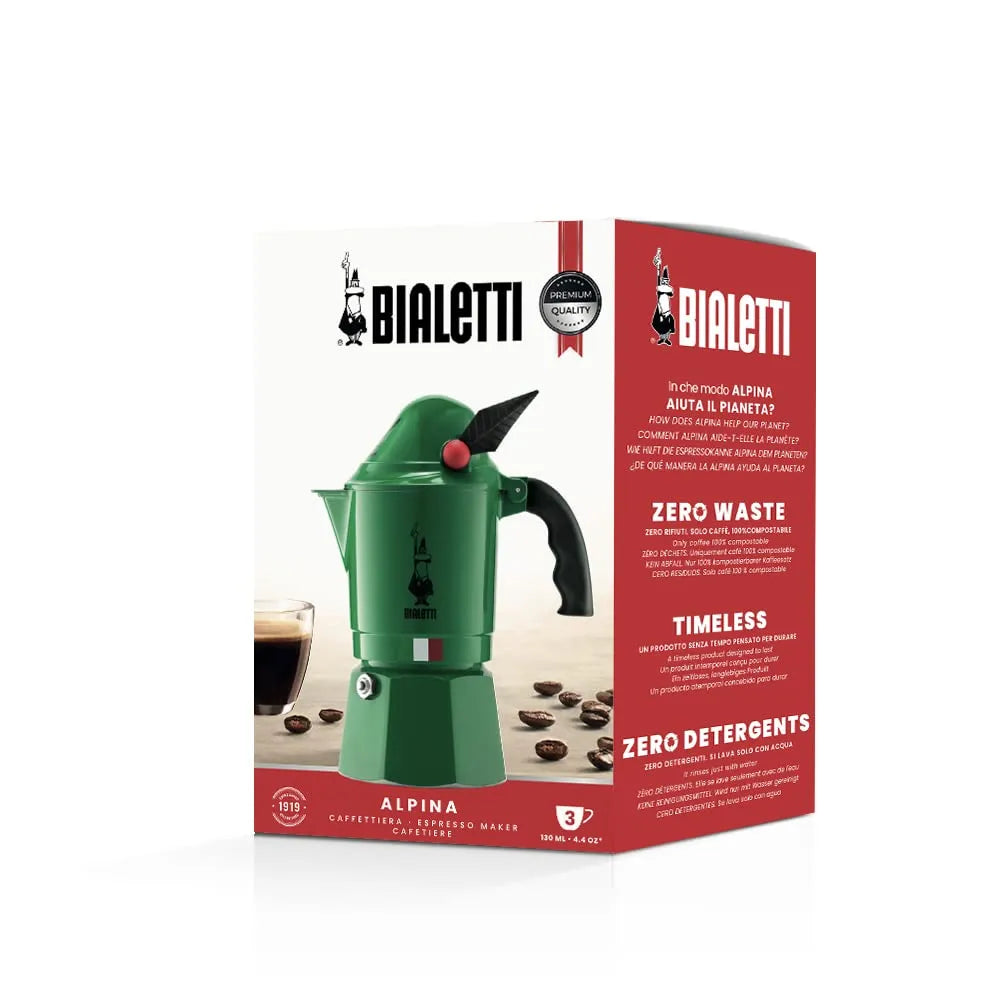 Bialetti Moka Alpina 3 Cup Espresso Maker 2762