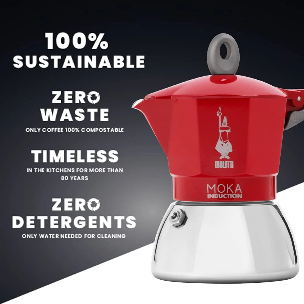 Bialetti Moka Induction  Rossa Induction Espresso Maker