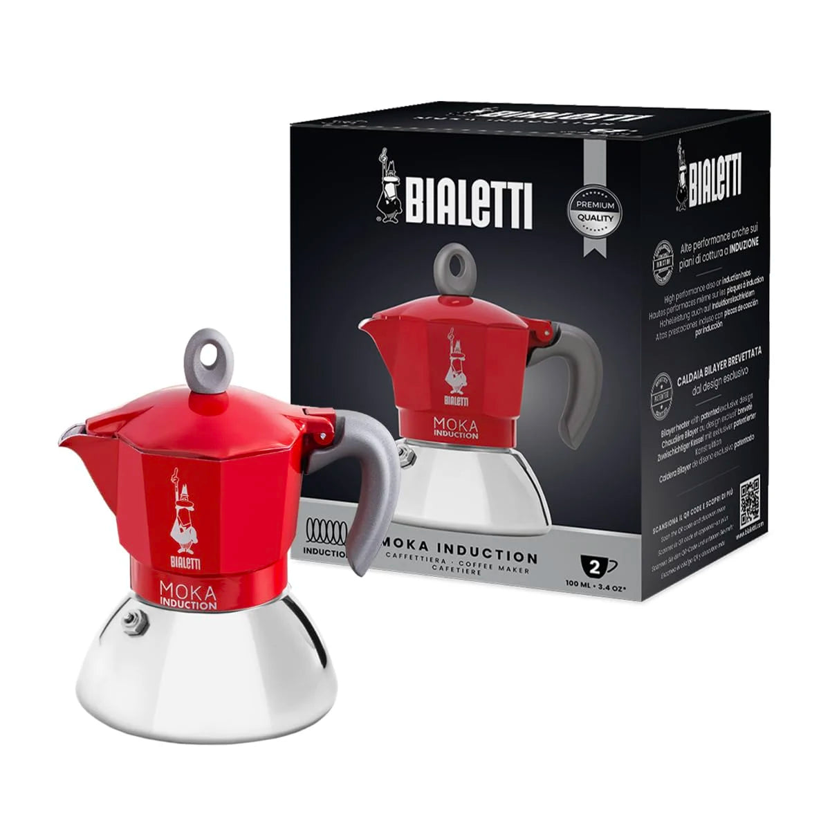 Bialetti Moka Induction  Rossa Induction Espresso Maker