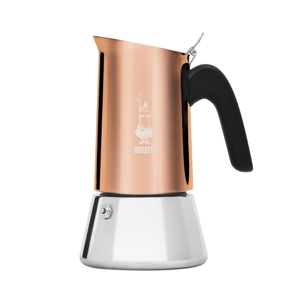 Bialetti Venus Induction Cups, Stainless Steel Stovetop Espresso Coffee Maker, Copper Rame