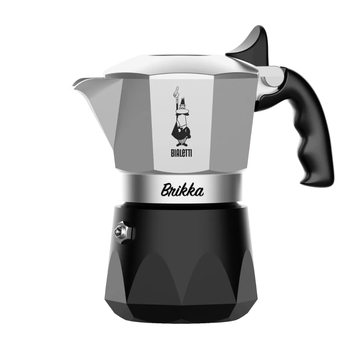 Latteholic-Bialetti Brikka New 2 Cups Aluminium Stovetop Coffee Maker 7327