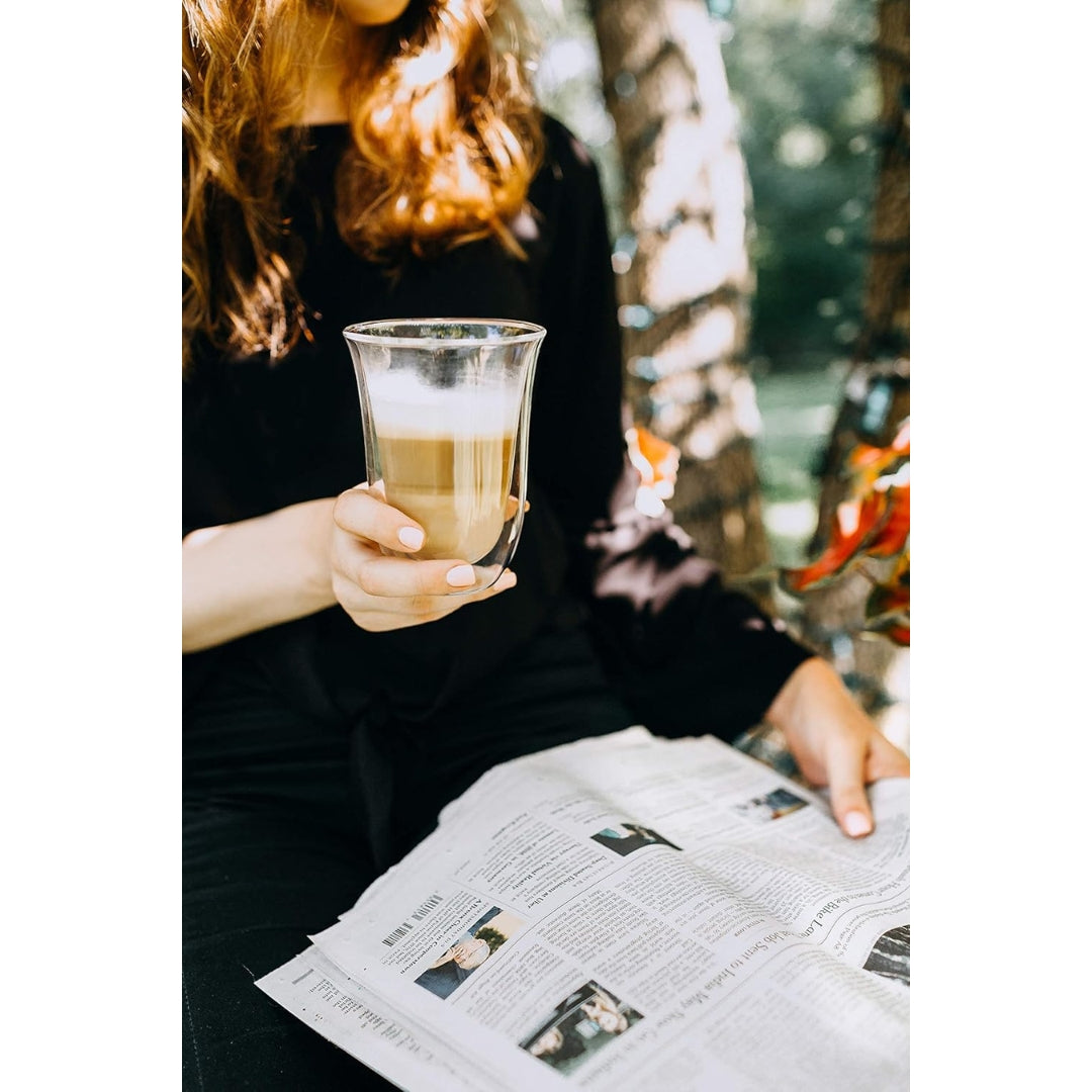 DeLonghi  Set of 2 Latte Macchiato Glasses 330 ML