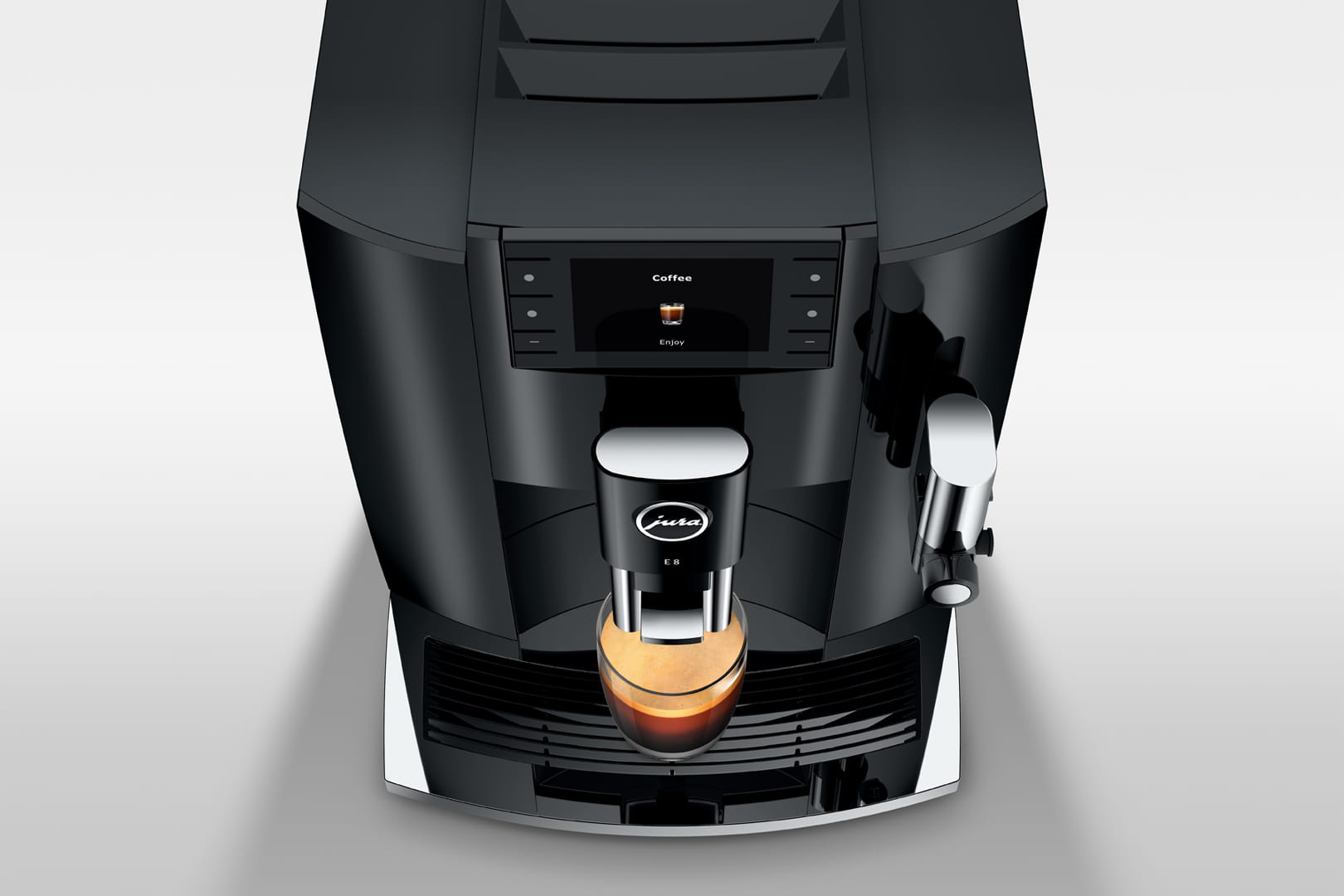 Jura E8 Piano Black Fully Automatic Coffee Machine