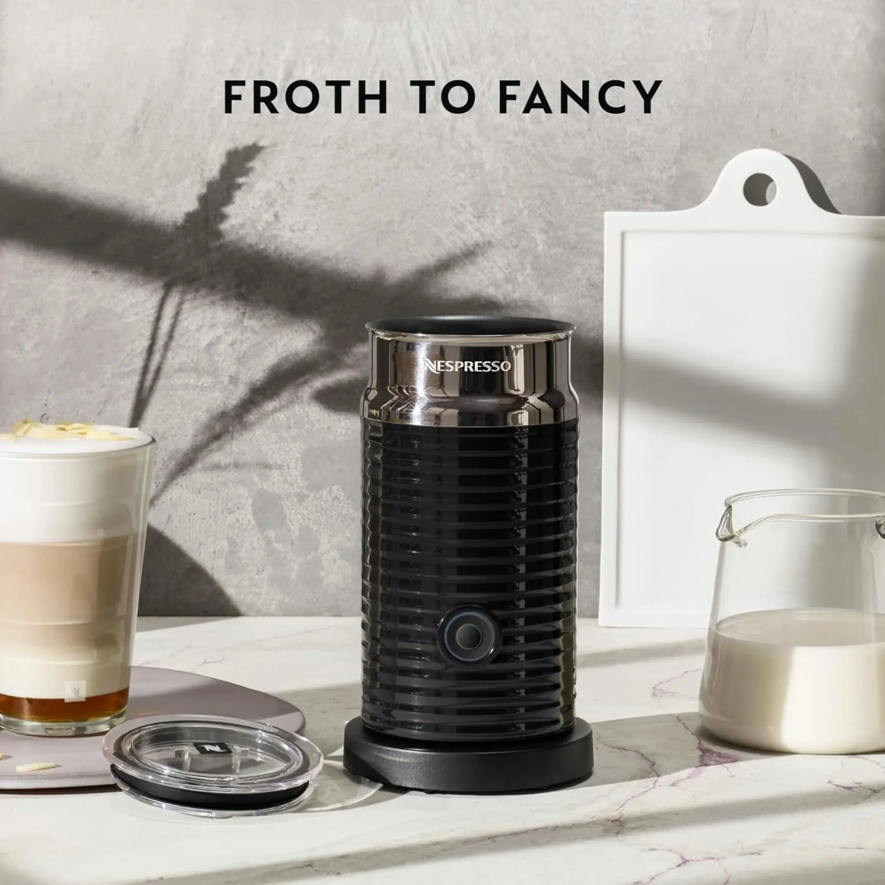 Nespresso Aeroccino 3 Milk Frother Black - Complete Standalone Unit