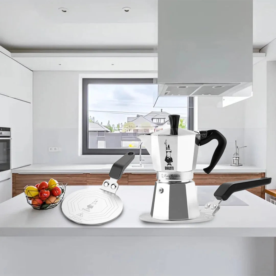 Bialetti Stainless Steel Induction Plate, Adapter for non induction compatible Moka Pot DCDESIGN08