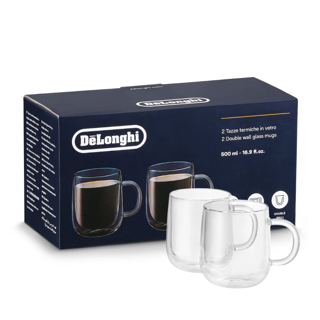 DeLonghi  Set of 2 Double Wall Mugs