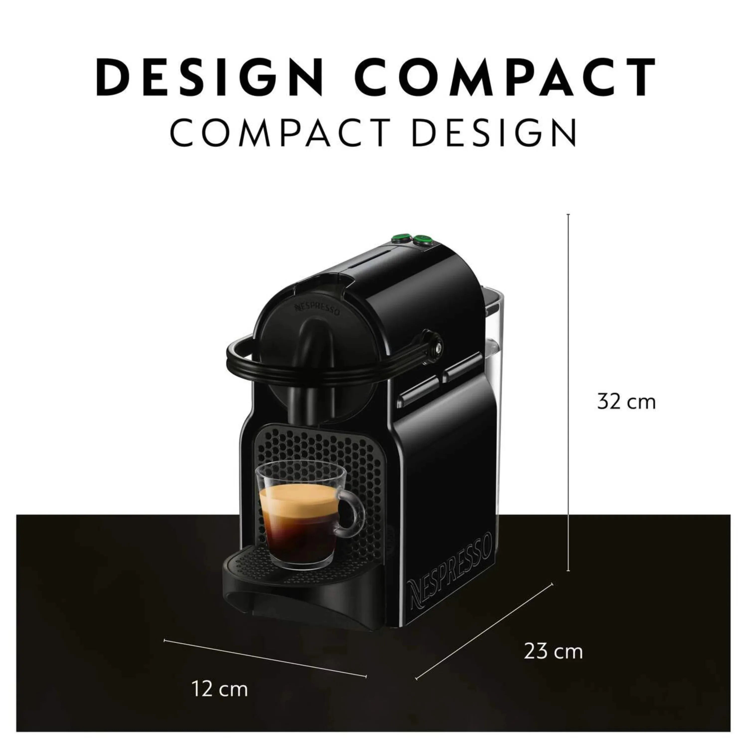 Nespresso Inissia Espresso Machine By Delonghi, Black  | OPEN BOX SALE