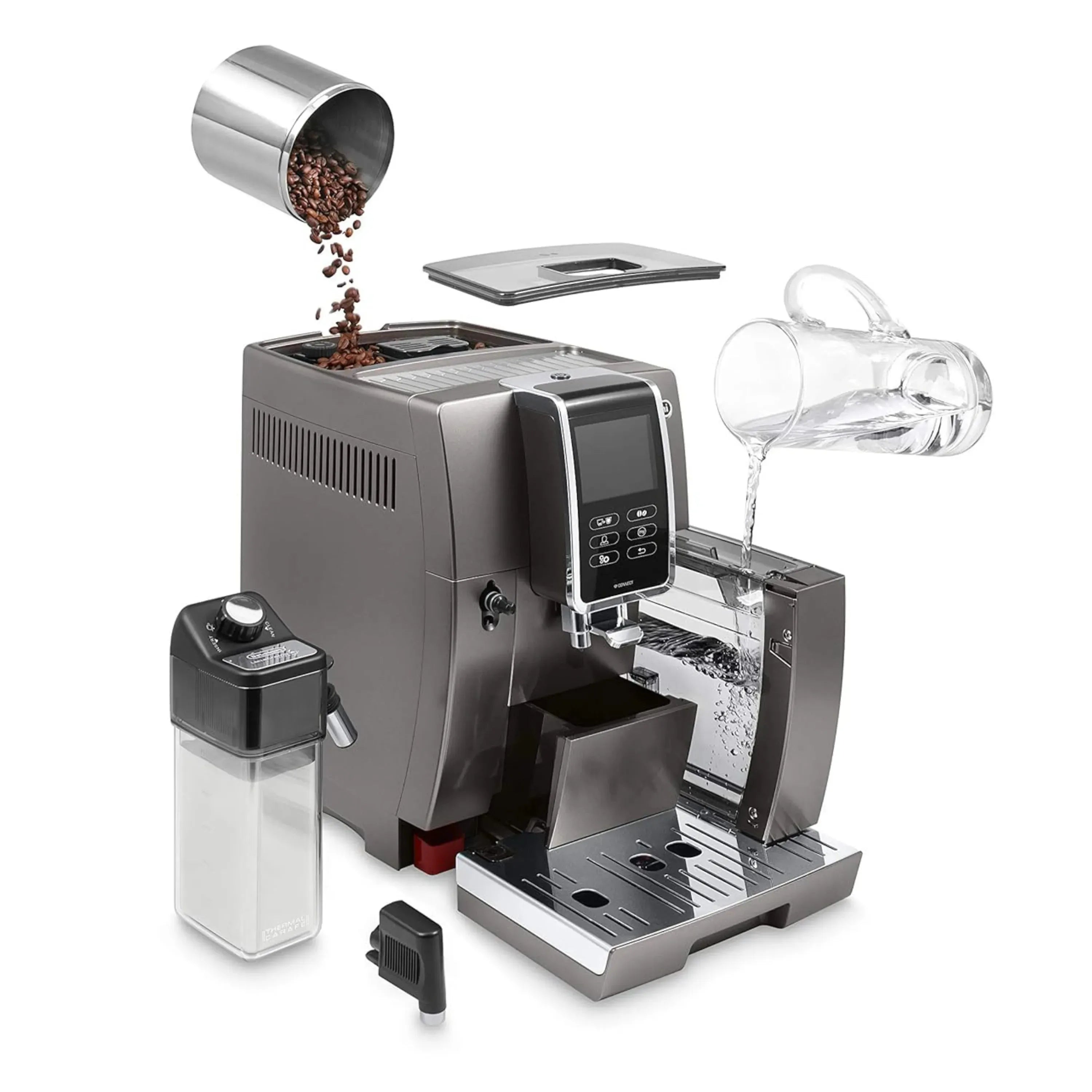 DeLonghi Dinamica Plus Ecam 370.95.T Fully Automatic Coffee Machine